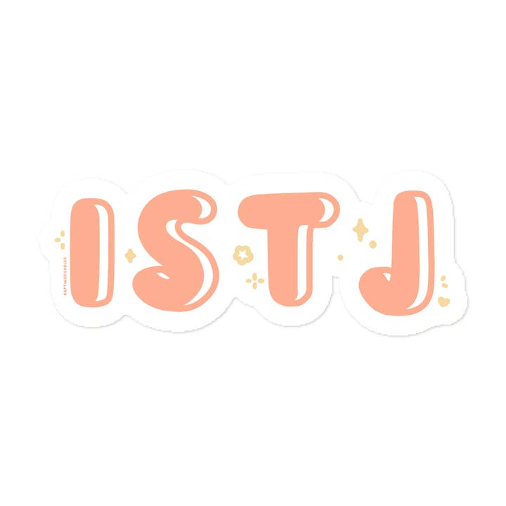 Autocollant ISTJ pour la vente par Naptime Doodler