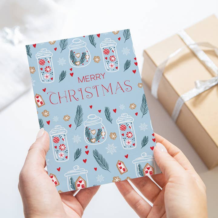 Vrolijk kerstfeest met koekjespotten voor wholesale door Kathrin Legg