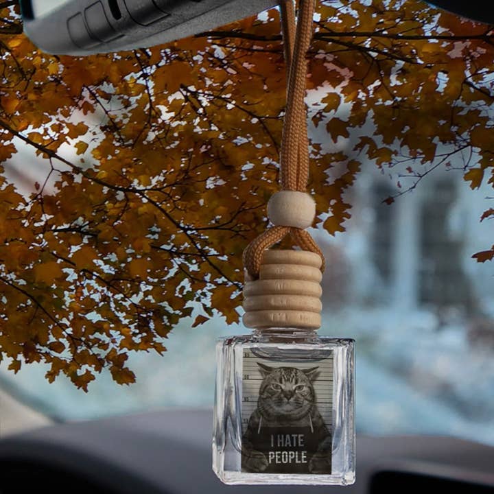 A Pleasant Thought - Wholesale Car Freshener - Unisex - CAT MUGSHOT | CAR DIFFUSER