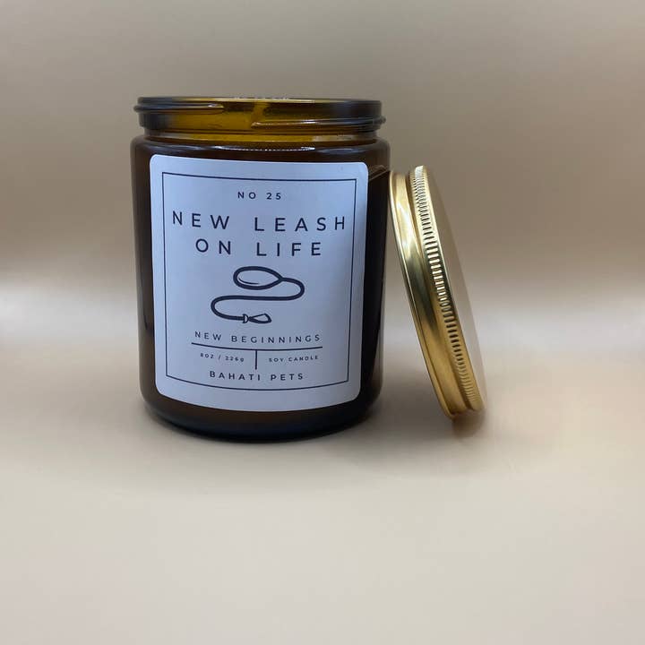 Bahati Pets - Wholesale Jar/Filled Candle - New Leash On Life