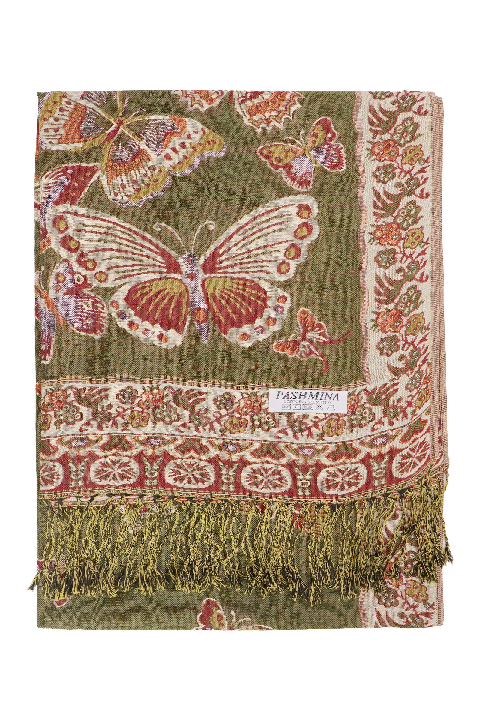 ASSORTED Bohemian Floral Butterfly Pashmina Shawl for wholesale on Faire3