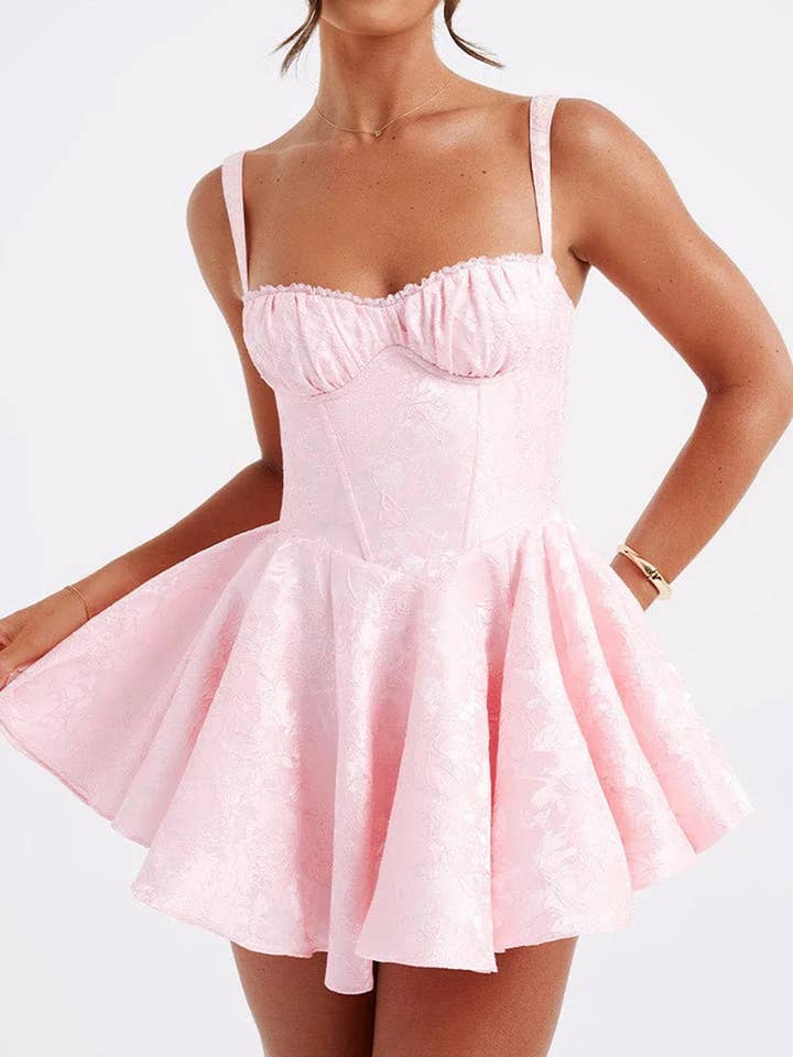 Bow Detail Strappy Evening Dress for wholesale by Aria Romance