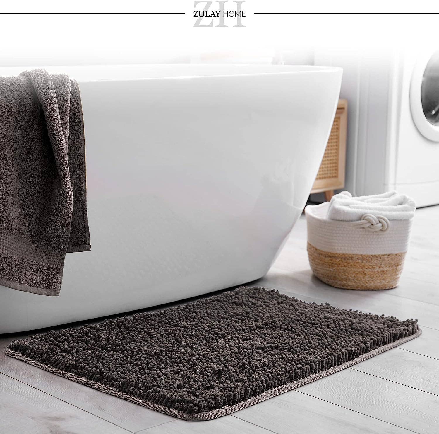 Zulay Kitchen - Wholesale Bath Mat - Soft Shaggy Bathroom Rug (30x20)16