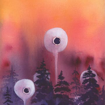 Environments: Coastal Range Art Print for wholesale by Erin LaCerra Art