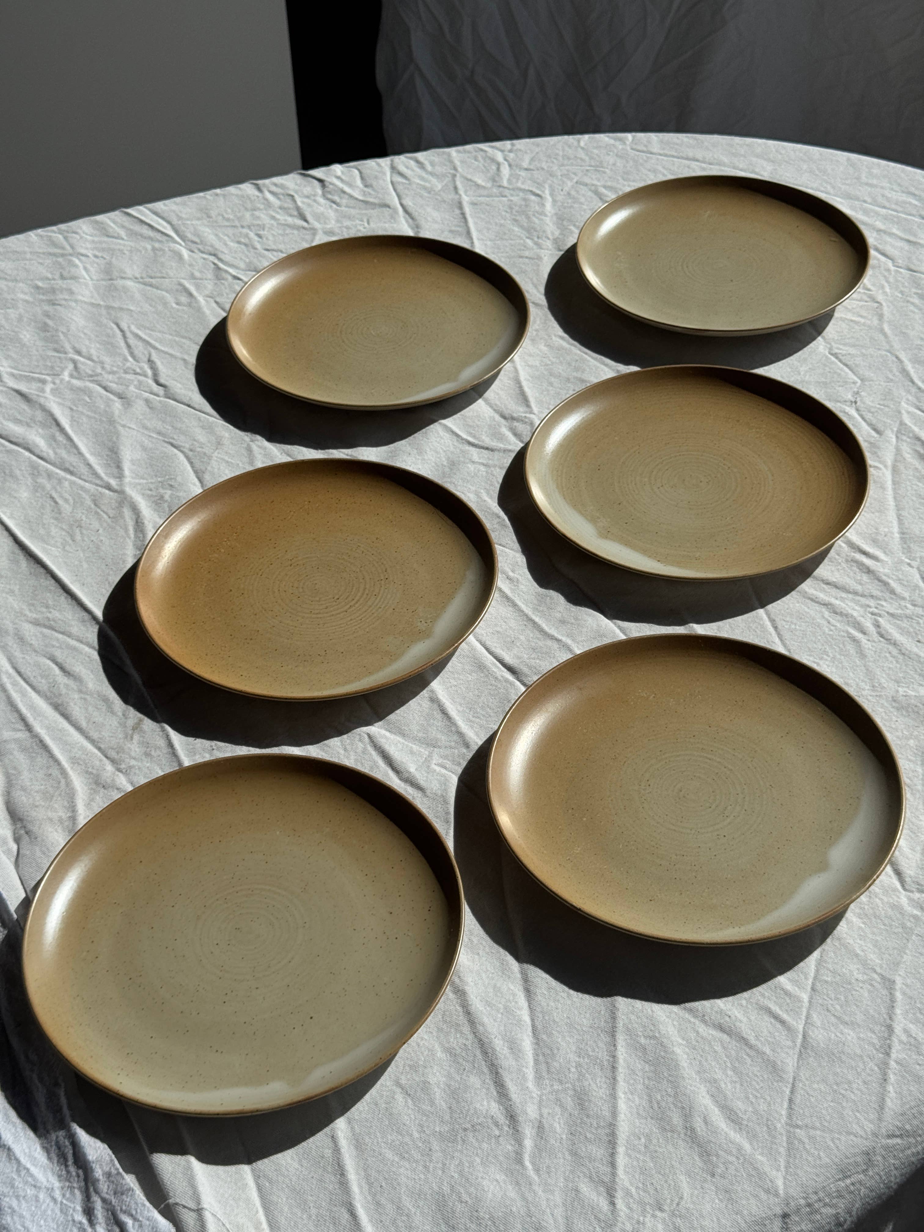 Office Objets - Wholesale Dinner Plate - Set of 6 stoneware plates Village France D241