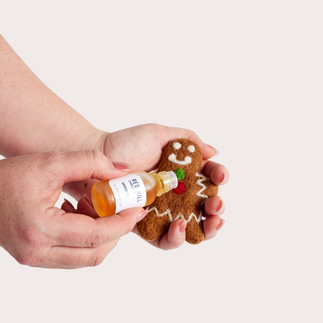 Red Hill Candle Co. - Wholesale Air Freshener - Spiced Pinot Noir Felt Gingerbread Man Air Freshener2