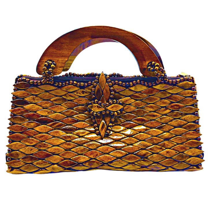 Roma håndtaske - Dark Walnut for engroshandel hos SHANPAULO LLC