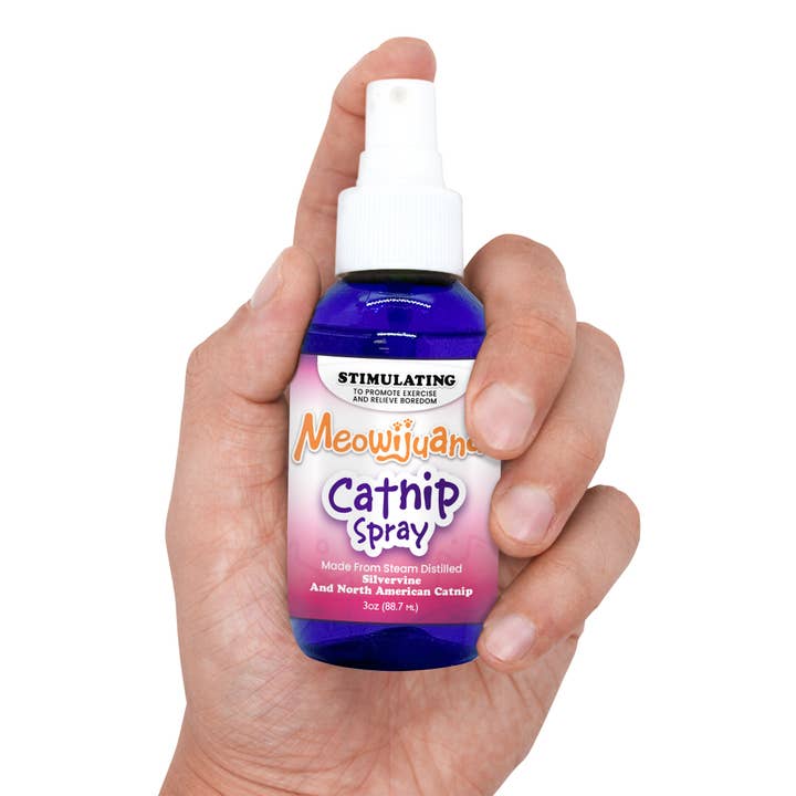 Pet Palette Distribution - Wholesale Catnip - Meowijuana Catnip Spray with Silvervine 3oz3
