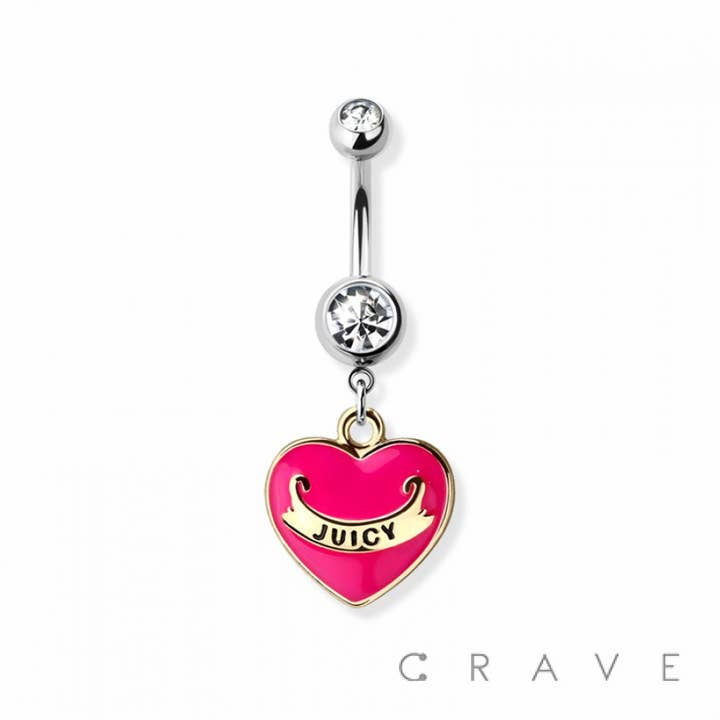 CRAVE BODY JEWELRY - Wholesale Belly Ring - JUICY DANGLE 316L SURGICAL STEEL NAVEL RING