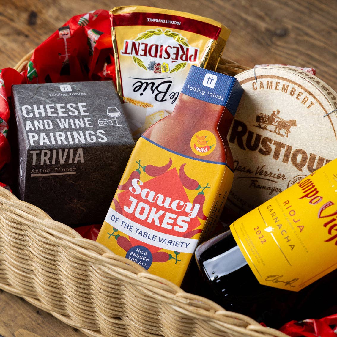 Talking Tables USA - Vente Jeux de cartes - Blagues Alimentaires Épicées - Affichage | Cadeaux de Noël |7