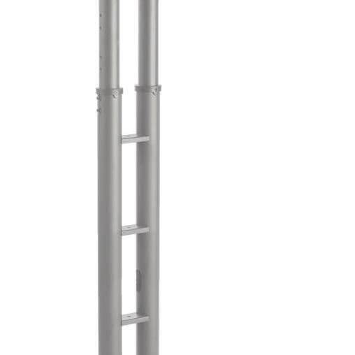 FIXTUREDISPLAYS - Wholesale Console Table - LED TV Stand with Wheels, Fits Monitors 32" to 65", Height Adjustable –Silver0