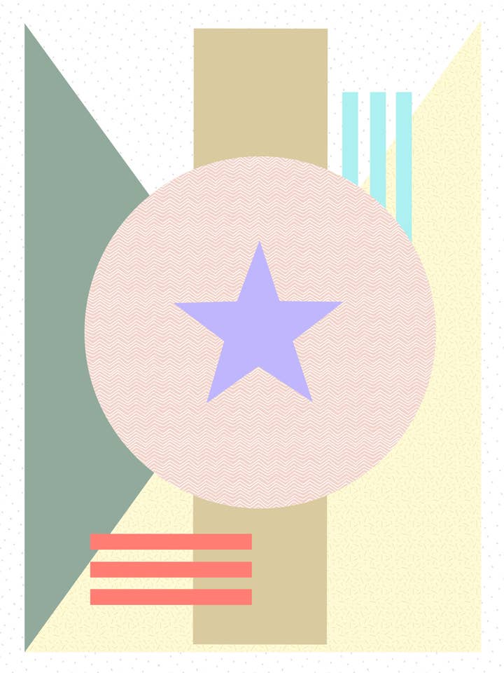 GEOMETRISKT TRYCK, MEMPHIS MJUK KOLLEKTION för wholesale av Pistacchio & Caffè