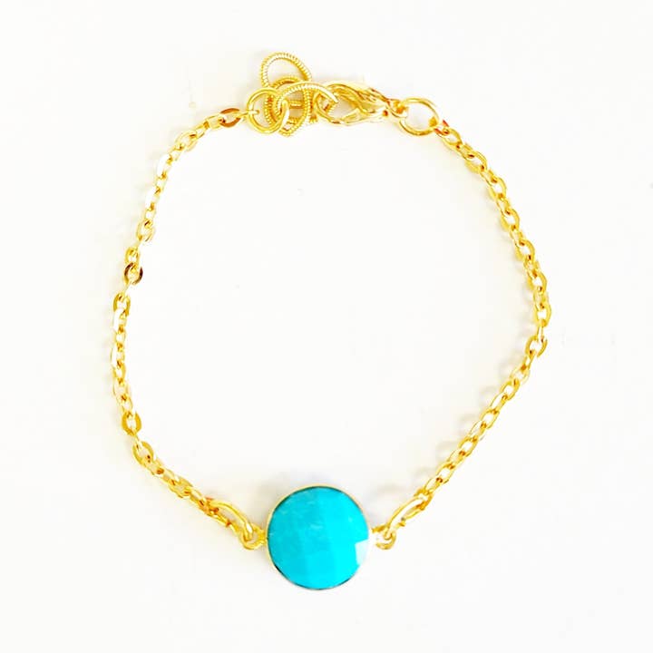 Turquoise Chain Bracelet for wholesale by MINU Jewels