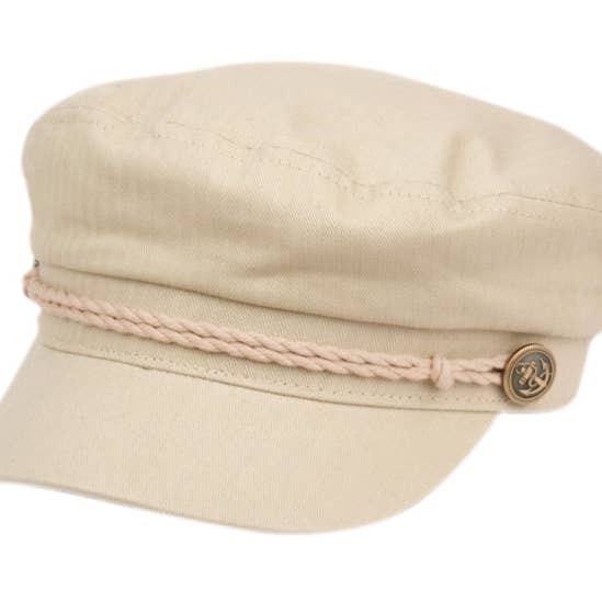 Funky Junque - Vente Casquette de baseball – femme - Chapeau de pêcheur grec en coton - Kaki