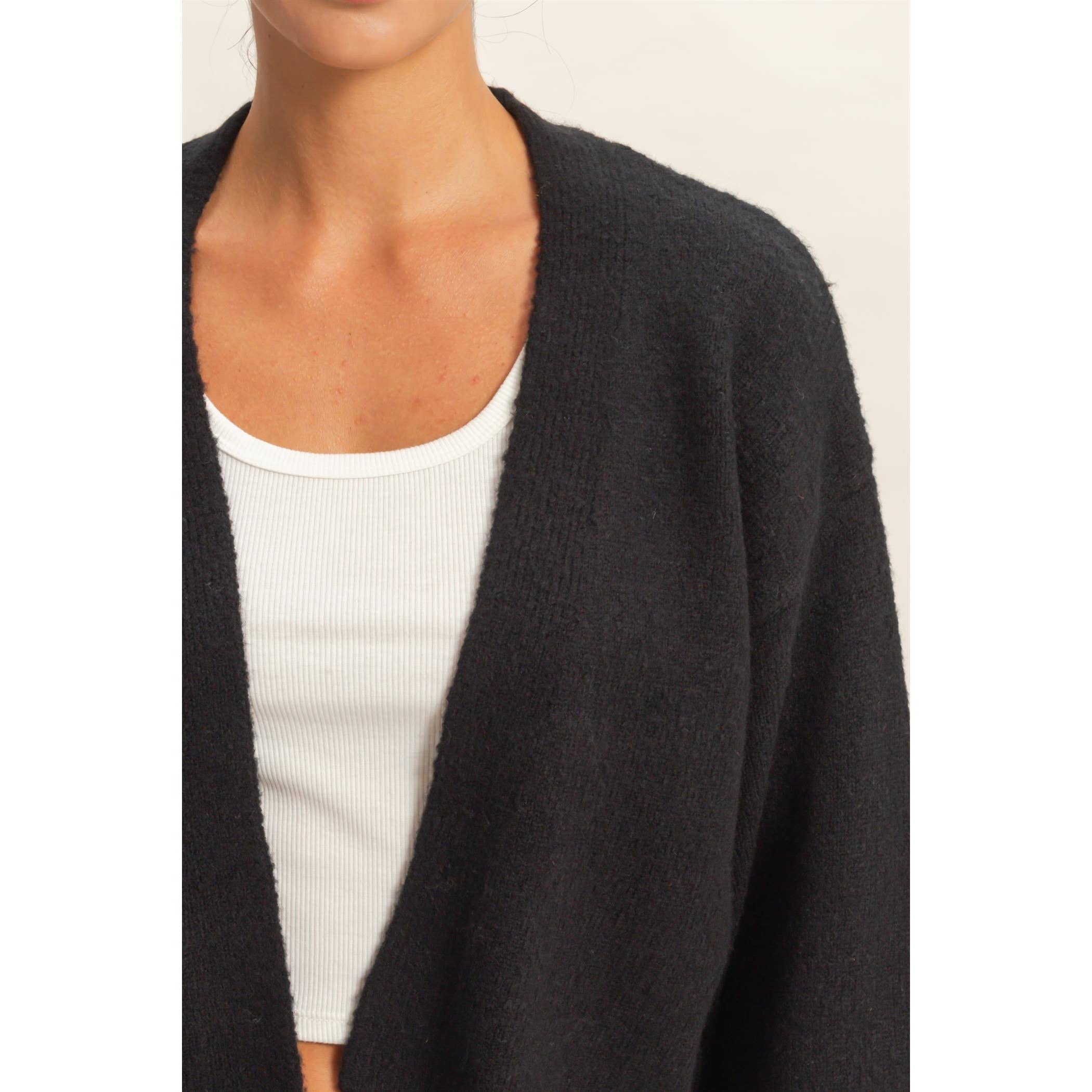 Double Zero - Vendita all'ingrosso Cardigan - Donna - Maglione cardigan aperto sul davanti29