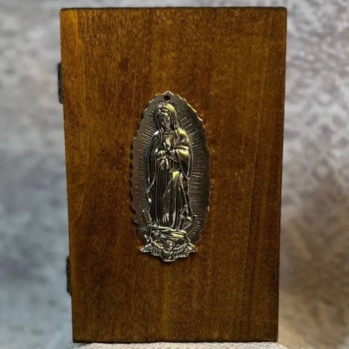 Oremus Mercy - Venta al por mayor Cajas decorativas - Altar portátil para los enfermos y confinados en casa con la Virgen de Guadalupe