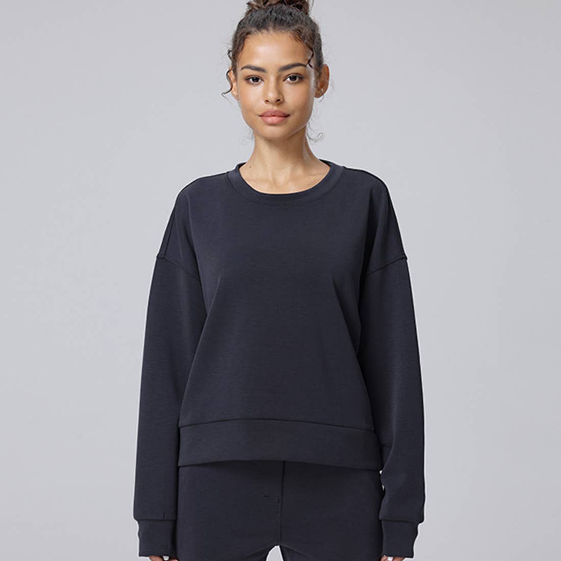 Sodalemon - Wholesale Sweatshirt - Women's - Women Cloud-Like Air Layer Soft Long Sleeve Yoga Sweatshirt1