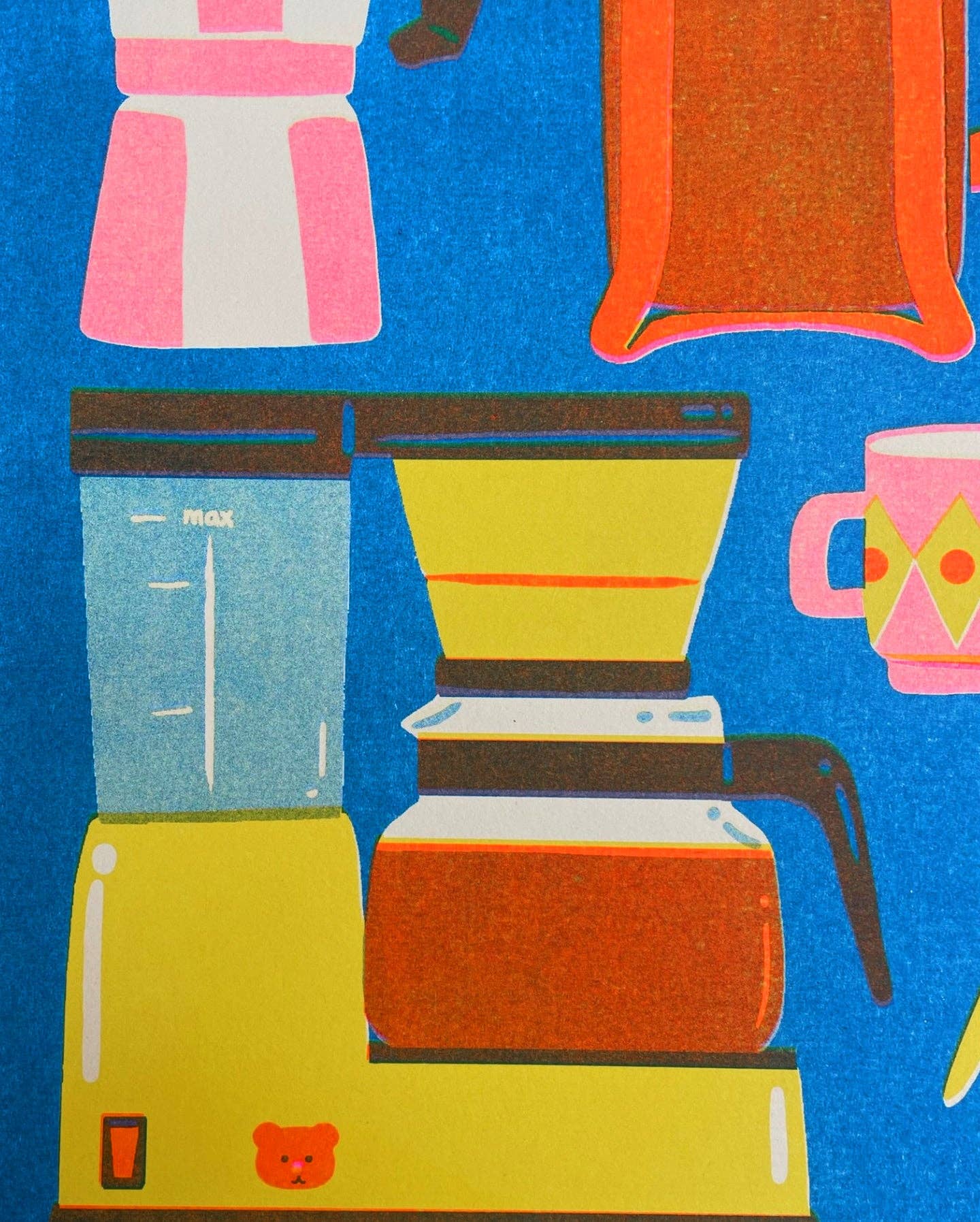 naomi wilkinson illustration – wholesale Art print – Coffee Pot Print1