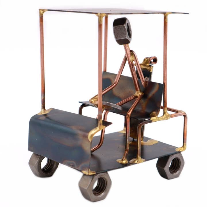 Golfkar met man voor wholesale door Rock Creek Metal Craft
