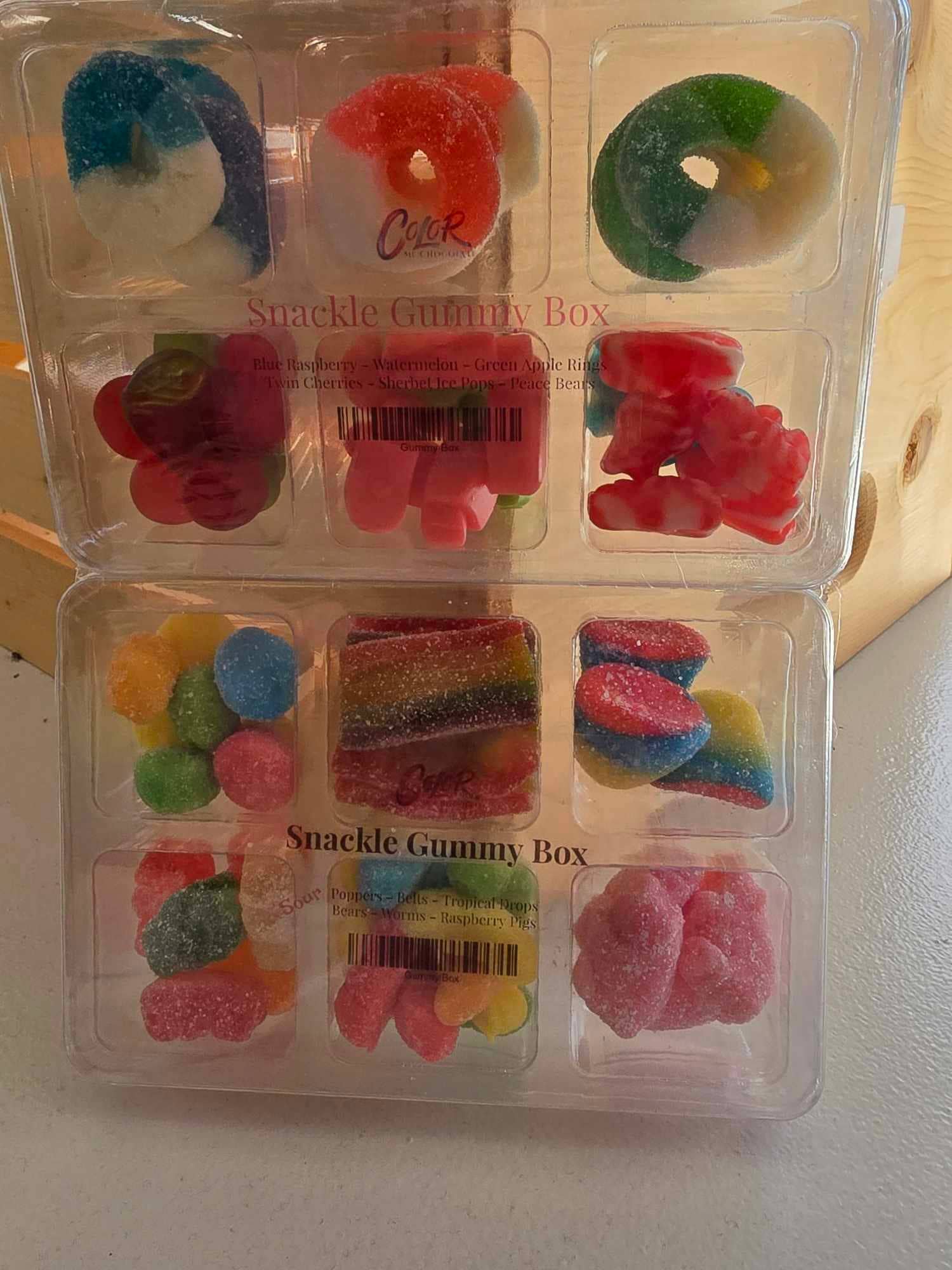 Color Me Chocolate – Gomas por atacado – Caixa de Presentes Snackle Gummy - Tradicional2