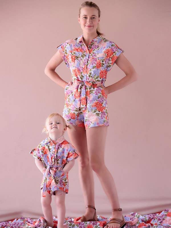Azalea Floral Romper (Women) for wholesale by Marlo Kids
