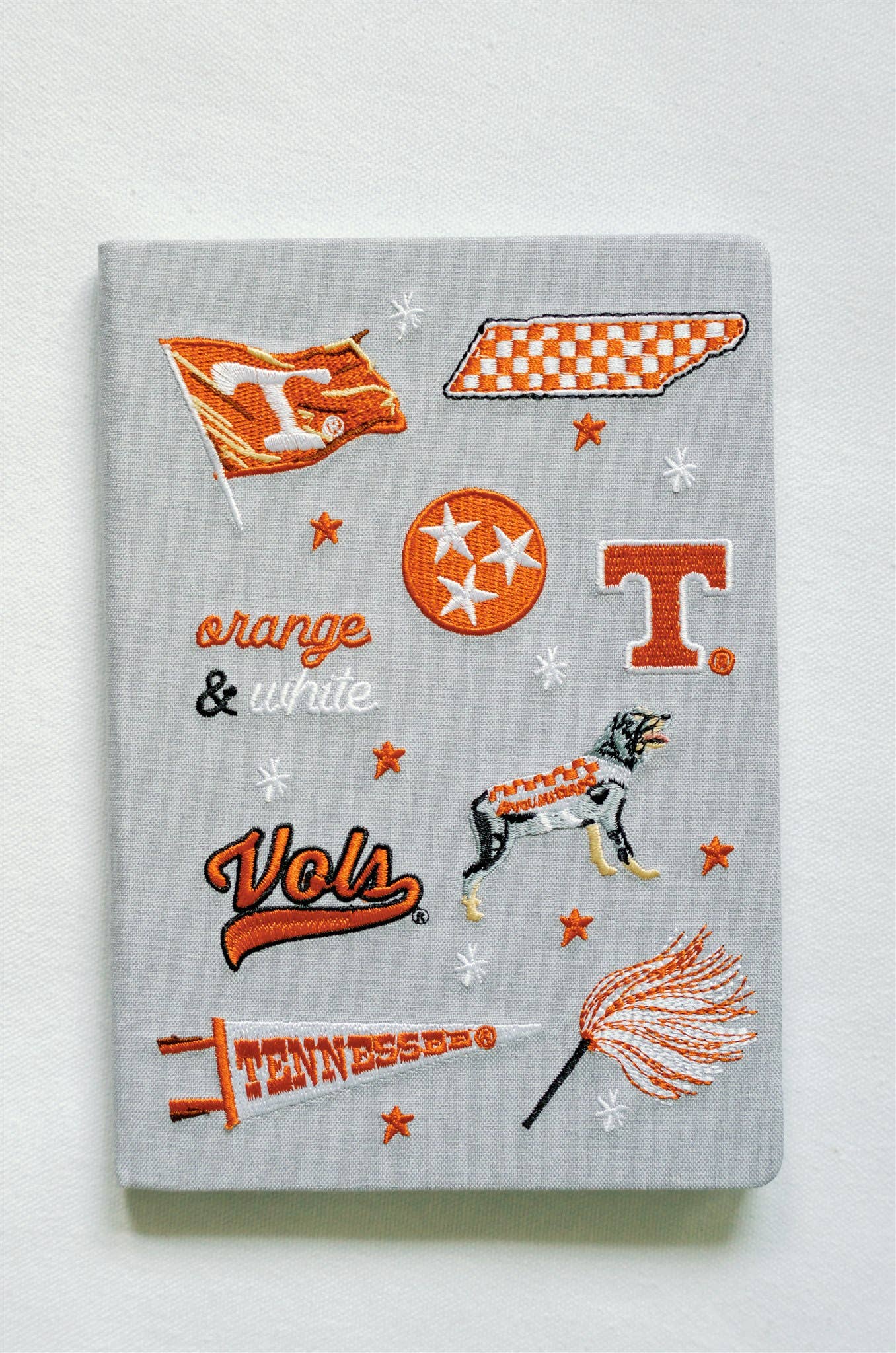 Gracefully Made Art - Wholesale Notebook - Embroidered University of Tennessee Hardcover Notebook1