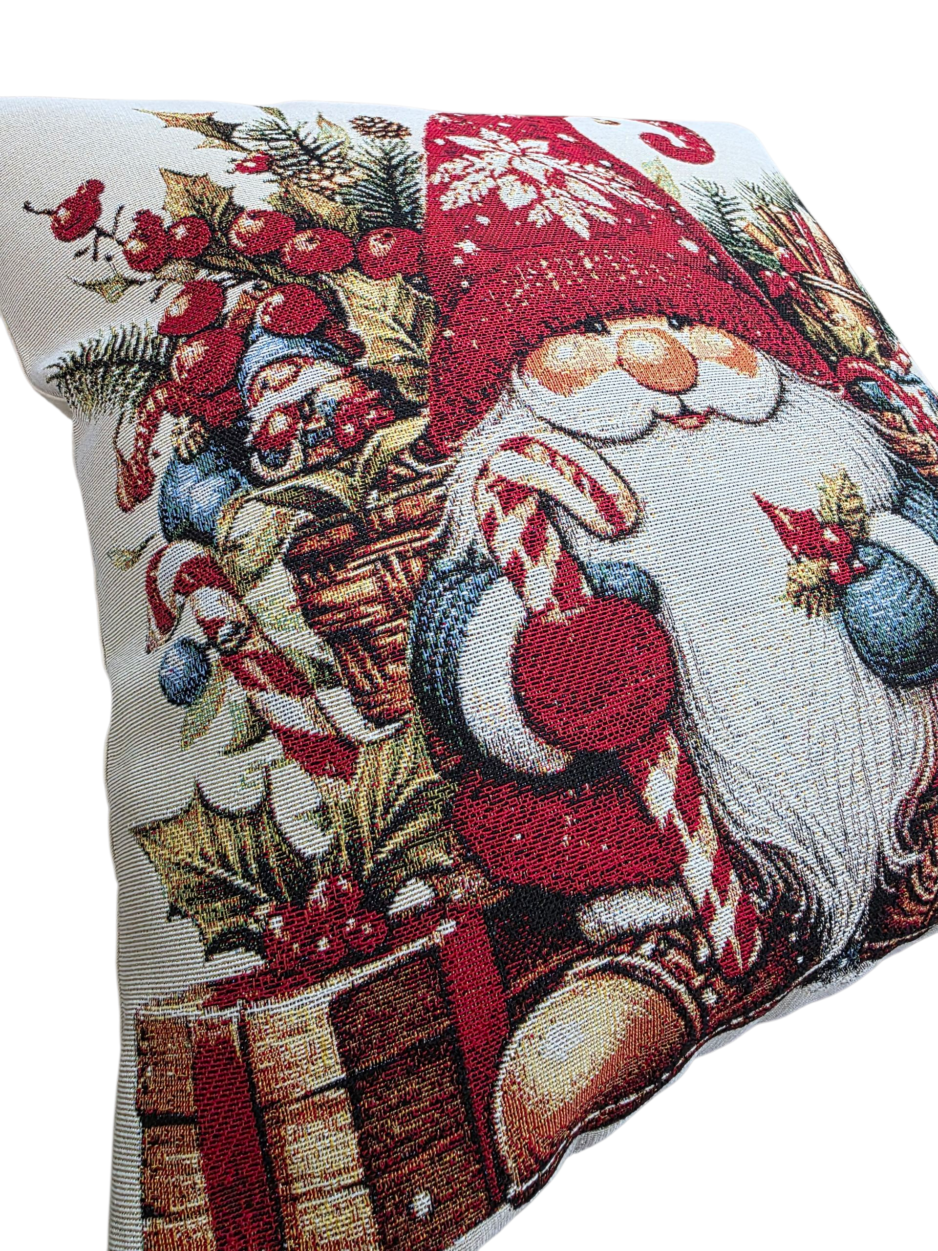Lunaria Lab - Wholesale Throw/Decorative Pillow - Gnomes Lurex Gobelin Cushion Cover5