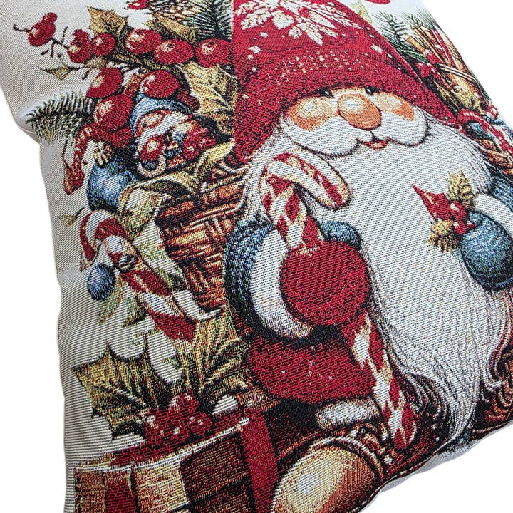 Lunaria Lab - Wholesale Throw/Decorative Pillow - Gnomes Lurex Gobelin Cushion Cover5