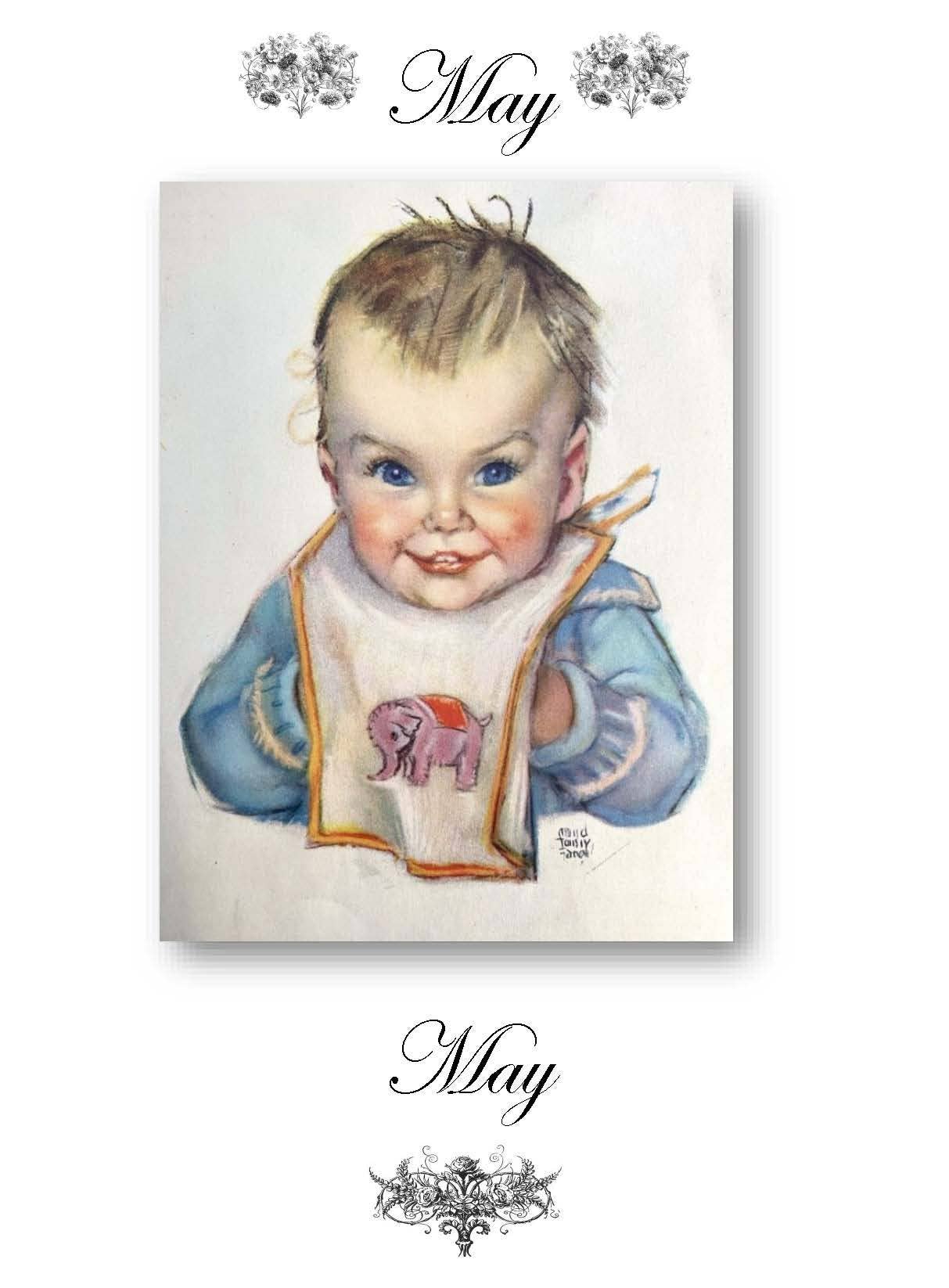 VINTAGE LADIES COLLECTION - Wholesale Memory Book - Kids & Baby - Vintage Illustrators Collection: BABY'S BOOK.11