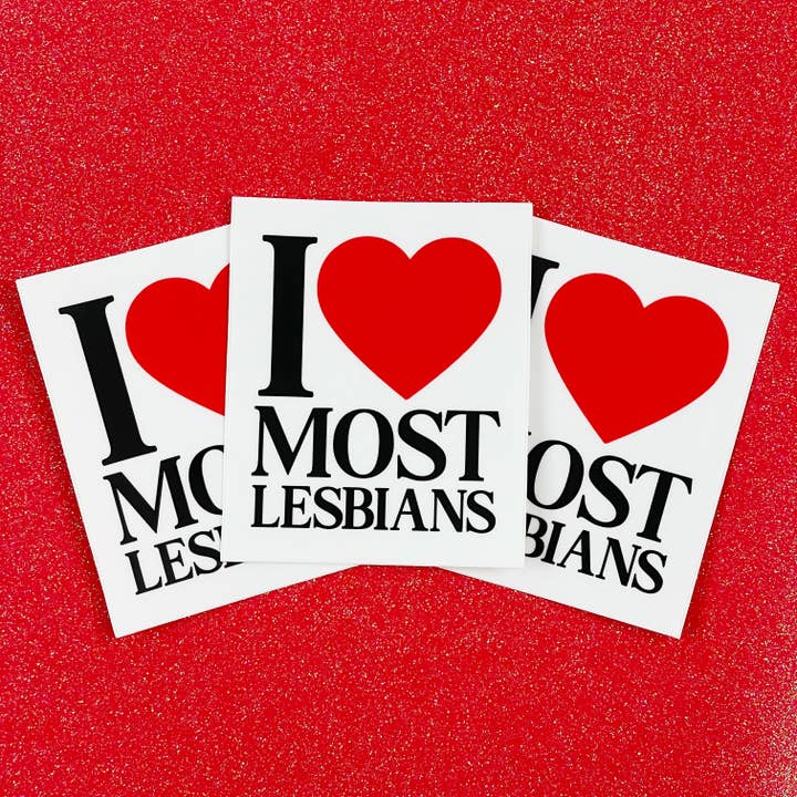 Culture Flock – Großhandel Aufkleber – Aufkleber „Ich liebe die meisten Lesben“ 2