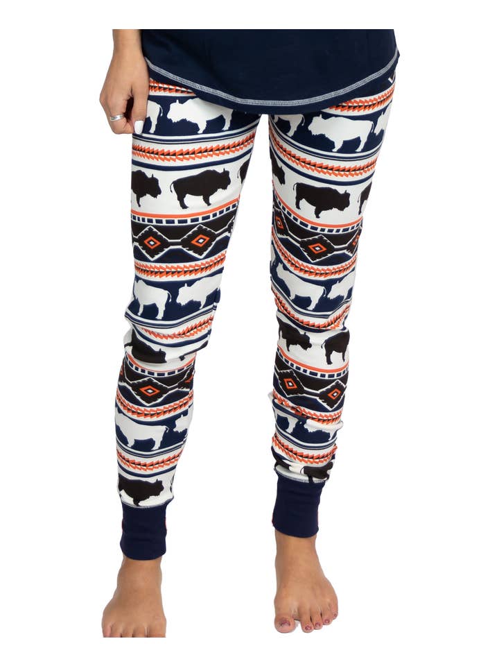 Lazy One - Wholesale Sleepwear bottom – women's - Buffalo Fair Isle Women's Pajama Legging2