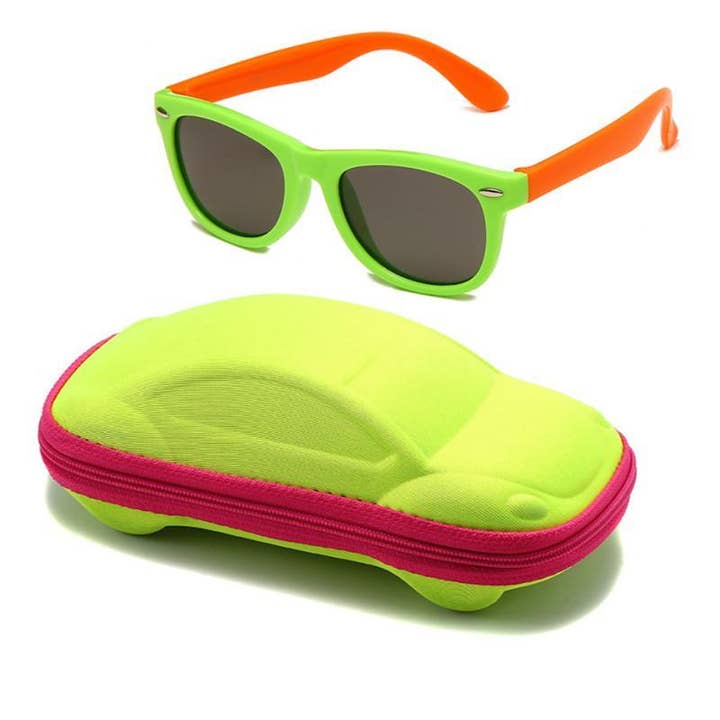 Kids Silicone Round Classic UV400 Sunglasses for wholesale by KiddieKickz