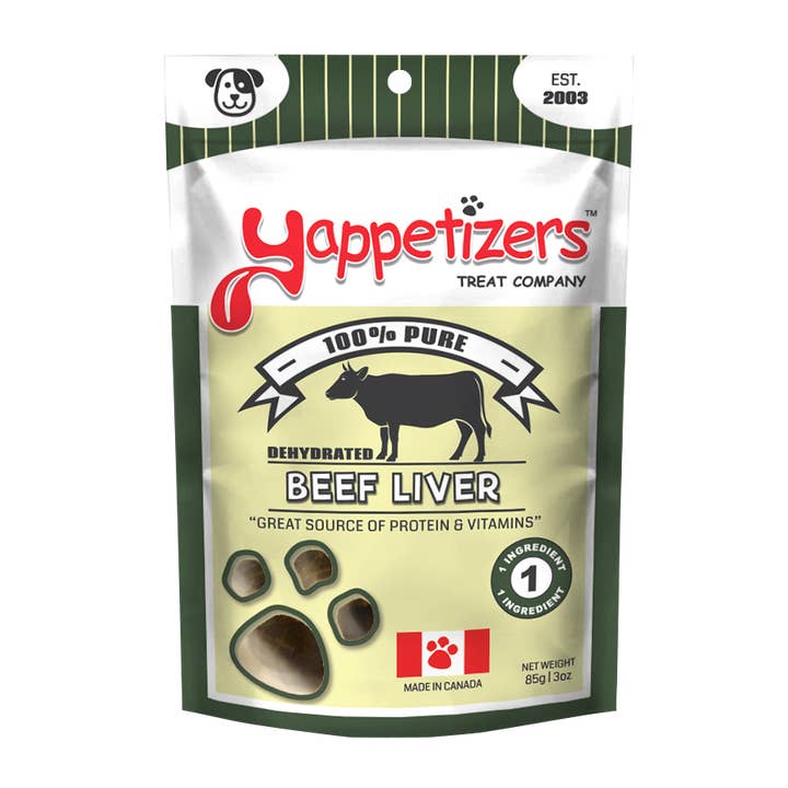 Yappetizers Treats Company - Wholesale Pet Treats - Dog - Dehydrated Beef Liver Dog Treat - 100% Beef Liver