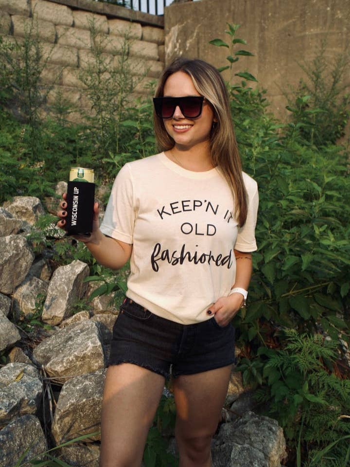 Keepin' It Old Fashioned - Unisex TShirt (Fancy Edition) for wholesale by Wisconsin Up
