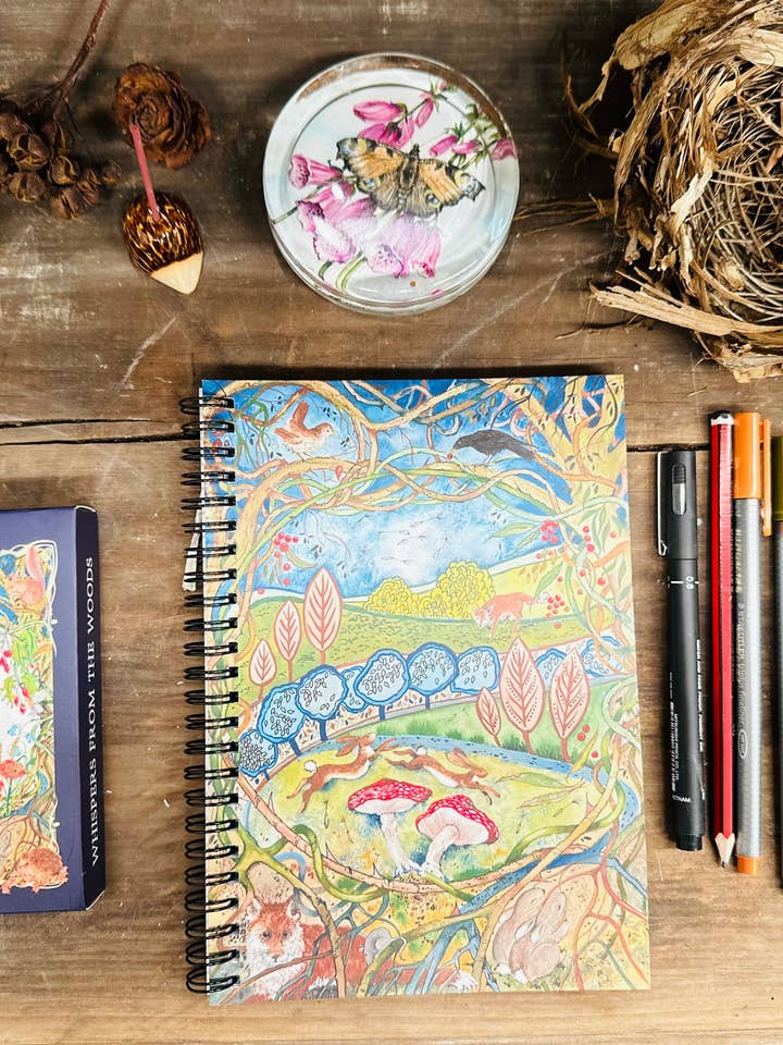 Whispers A5 Journal for wholesale by Carys Martin Ceramics