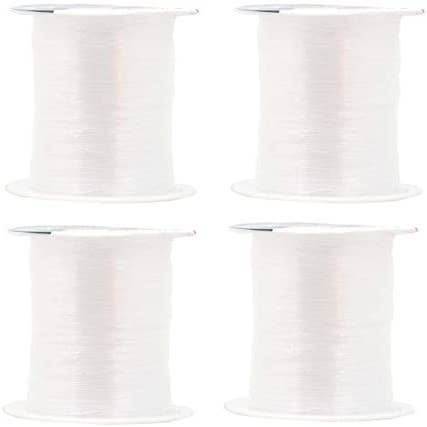 Mandala Crafts Invisible Clear Sewing Thread from Nylon for Quilting, Dress, Sequin (Transparent, 0.12mm 6560 Yards)