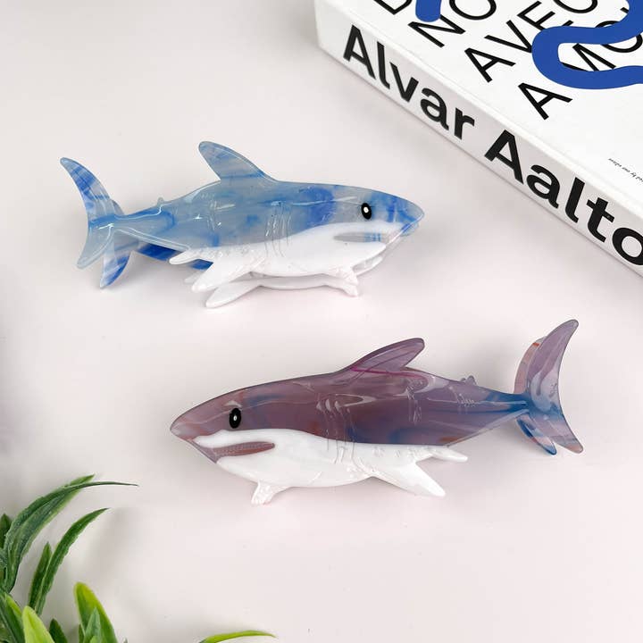 Marine miljøvenlig acetathaj Hair Claw Clip for engroshandel hos mildstyles