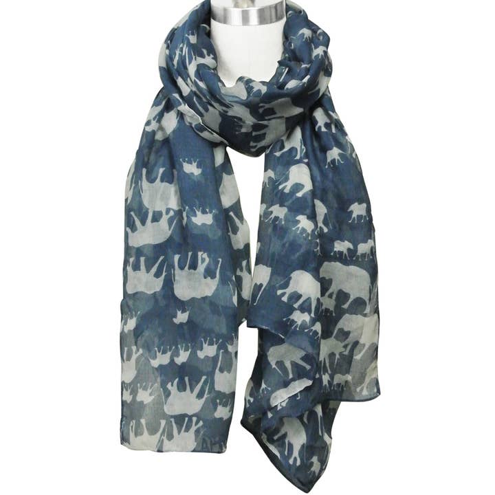 Wrapables.com - Wholesale Scarf - Women's - Wrapables Elephant Print Scarf Wrap