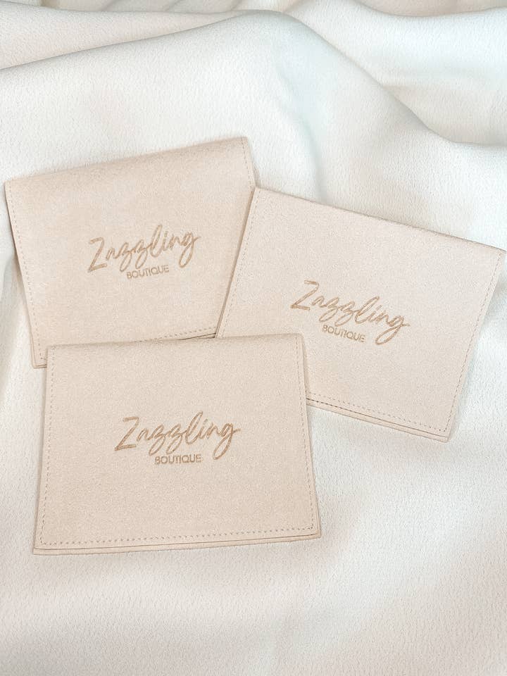 Suede Jewelry Pouch | Zazzling Boutique for wholesale by Zazzling Boutique