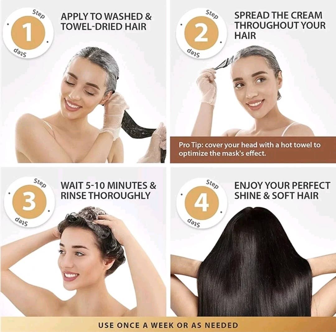 Beautique Goals - Wholesale Hair Mask - Maca Essence Collagen Mask for Dry Damaged Hair2