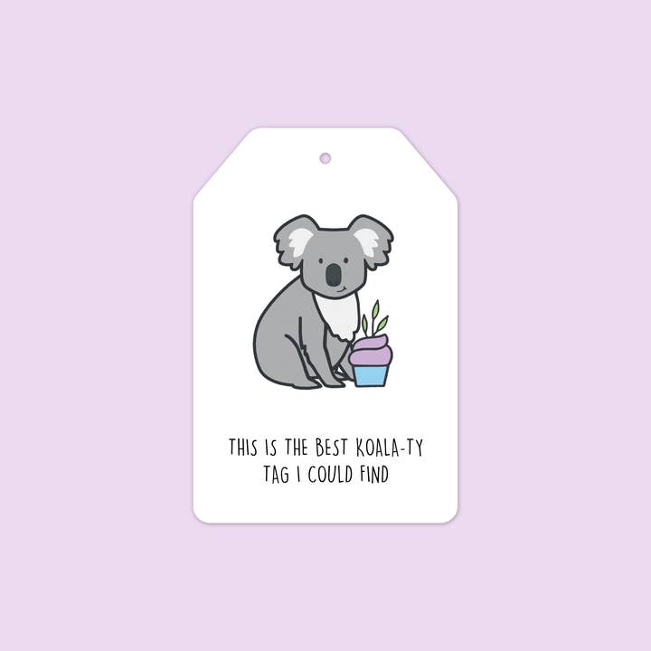 Hey Hunny – wholesale Presentetikett – FÖDELSEDAG | Bästa Koala-ty Tag Gift Tag