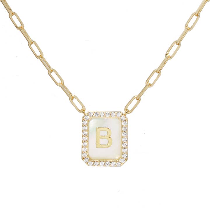 OHBOOBA DESIGN - Wholesale Pendant/Charm Necklace - Gold Plated Initial Necklace