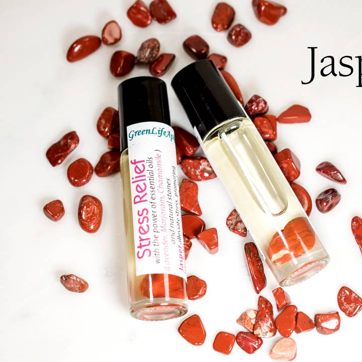 GreenLife Apothecary - Wholesale Essential oil roll-on - Crystal Infused Roll-On Essential Oils Chakra Roller Bottles2