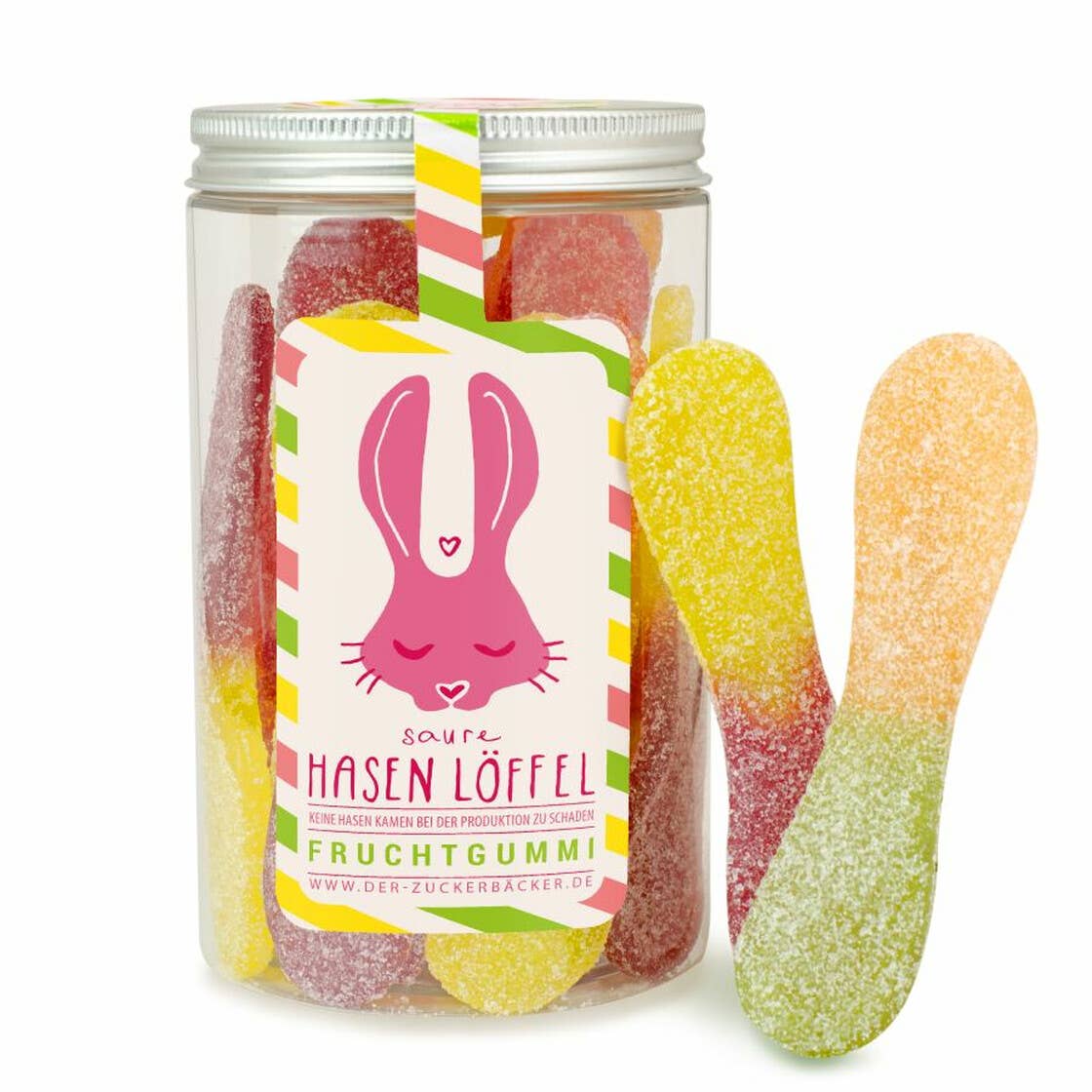 Der Zuckerbäcker - Wholesale Gummy - Sweet box rabbit spoon sour fruit gum gift tin1