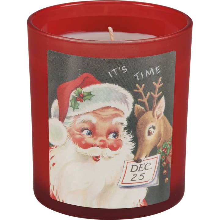 Primitives by Kathy - Wholesale Jar/Filled Candle - Santa's Reindeer Candle Set