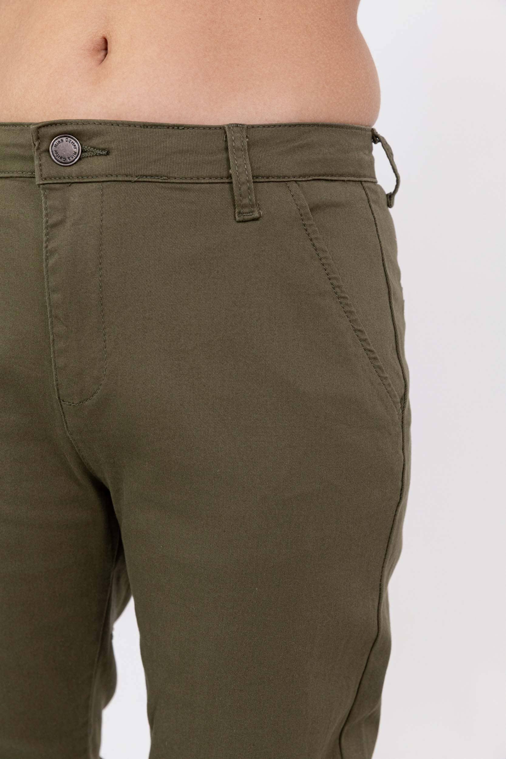 Nina Carter - Vente Pantalon – femme - Pantalon chino stretch taille haute confort Nina Carter J25035