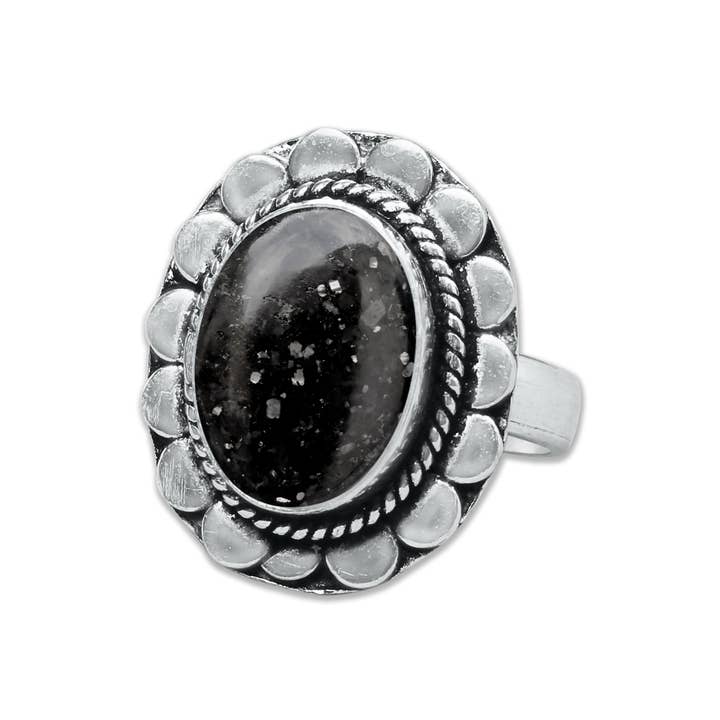 Handmade Jewels - Wholesale Multi-Stone Ring - Nuummite Rings – Handmade, Silver-Plated, Grounding (Made To Order)4
