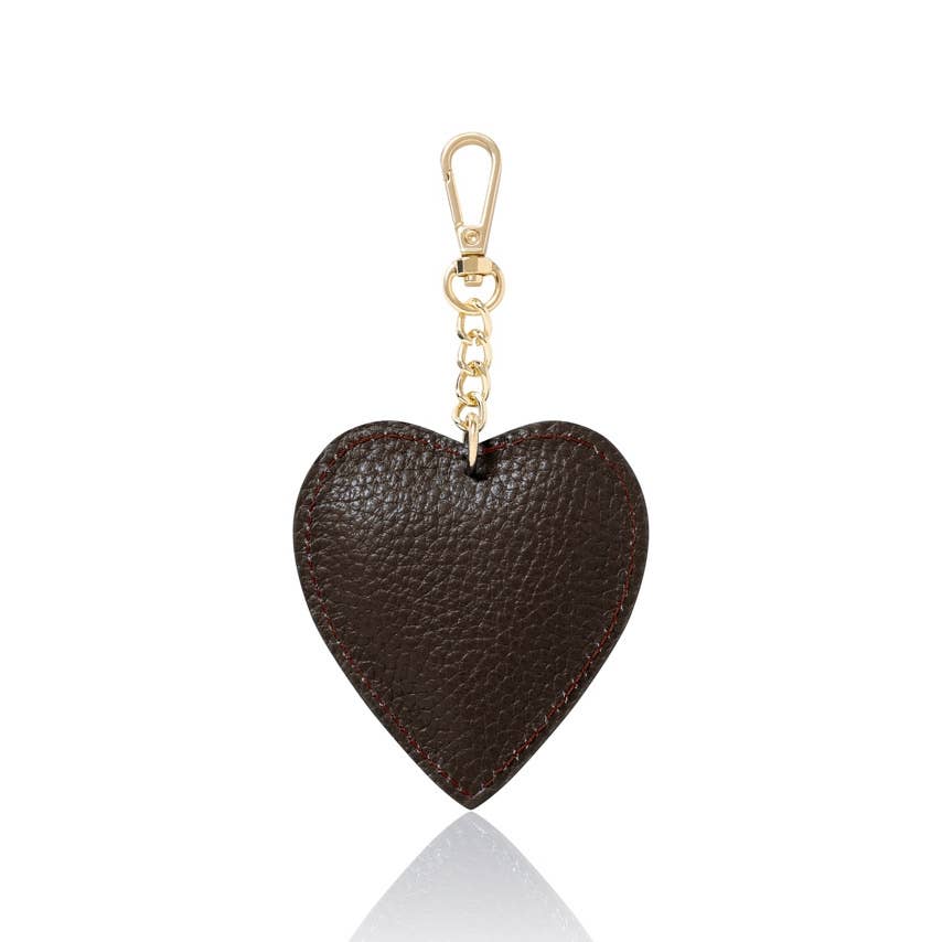 MONTTE DI JINNE - Wholesale Keychain - Unisex - Italian Handmade Genuine Leather Heart Keyring Keychain6