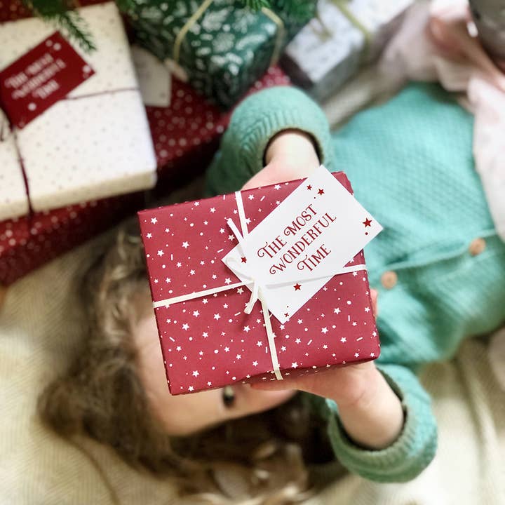 Clara and Macy – wholesale Omslagspapper – Den mest underbara tid röd jul omslagspapper1