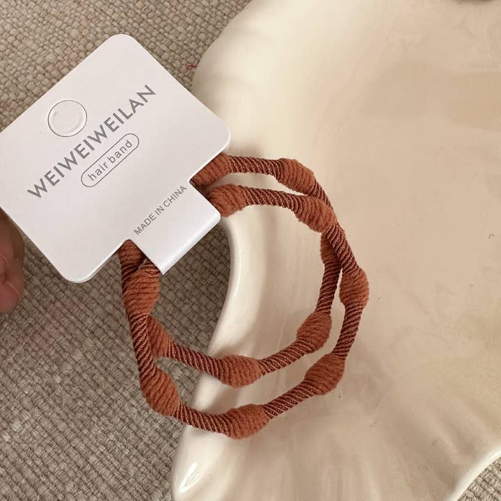 XO Fashion - Wholesale Hair Tie - HTY008 Morandi Color Korean Style Basic Ponytail Hair Tie4